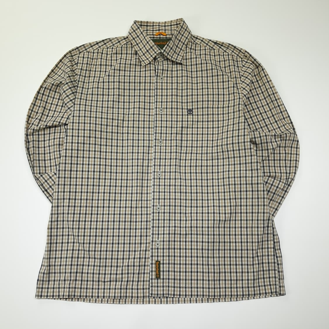 CL752 L 팀버랜드 00s 홍콩판 마이크로체크  베이지 셔츠 상품이미지1