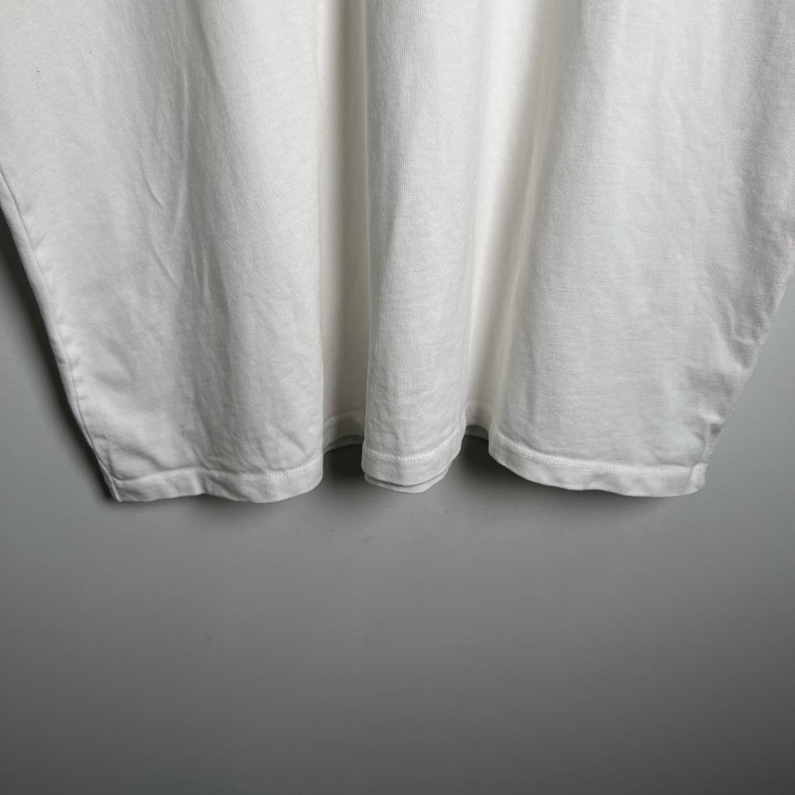 포터리 화이트 오버핏 무지 반팔 티셔츠 상품이미지5