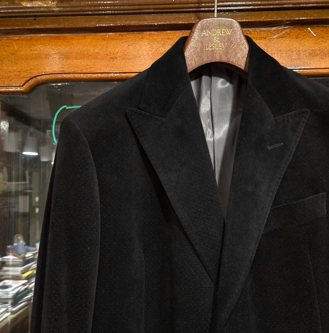 아르마니 꼴레지오니 벨루어자켓 상품이미지3