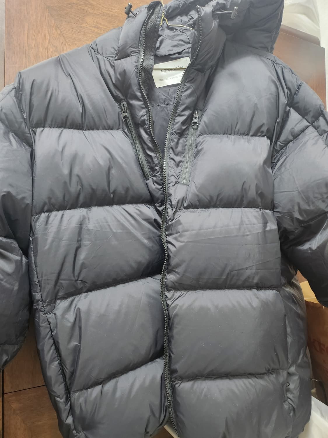 [L]노매뉴얼 엠버 후드 덕 다운 패딩 상품이미지4