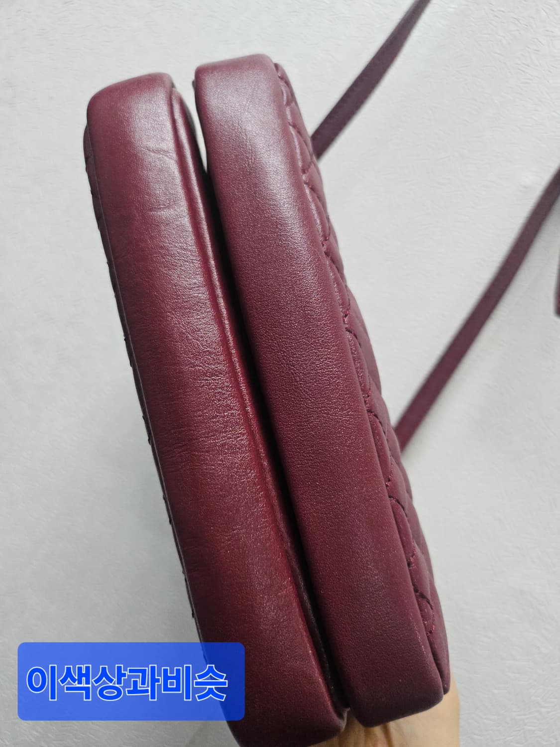 루이까또즈 와인색 퀼팅 크로스백 상품이미지5
