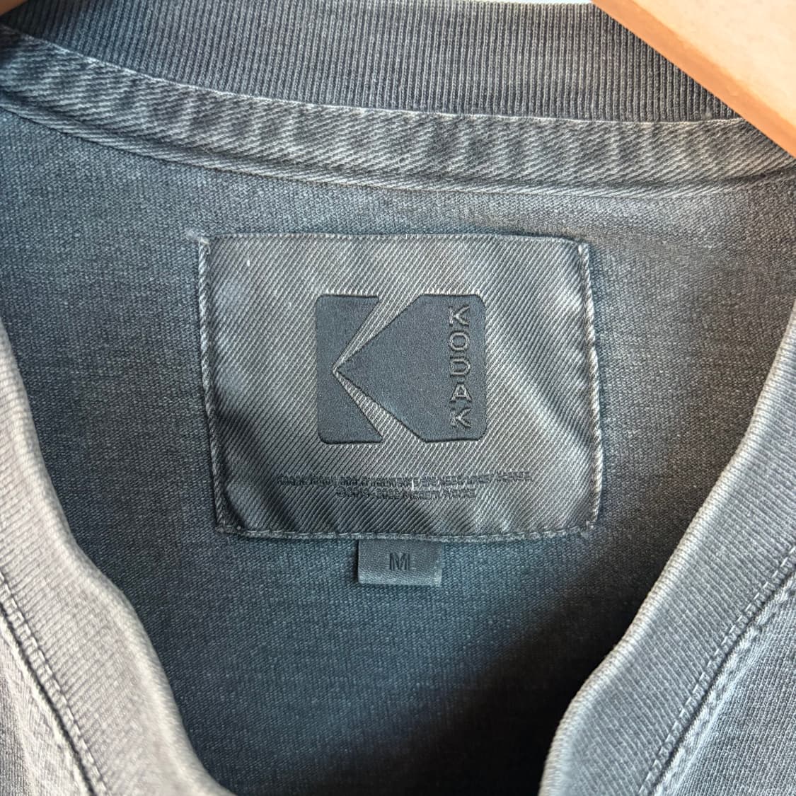 코닥 프린팅 반팔 티셔츠 블랙 상품이미지4