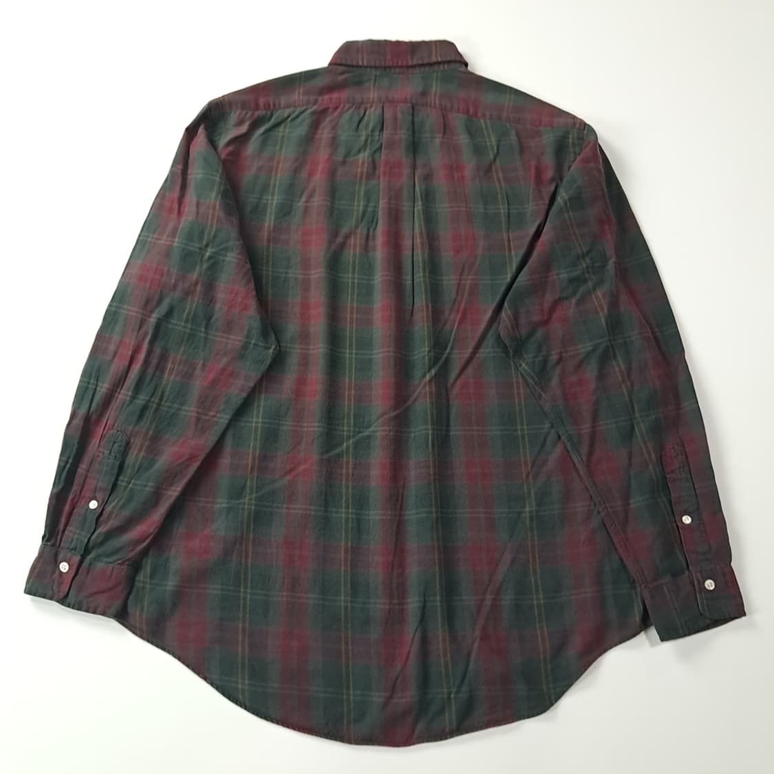 CK783 XL 폴로 90s 싱가포르판 클래식 타탄체크 셔츠 남방 상품이미지7