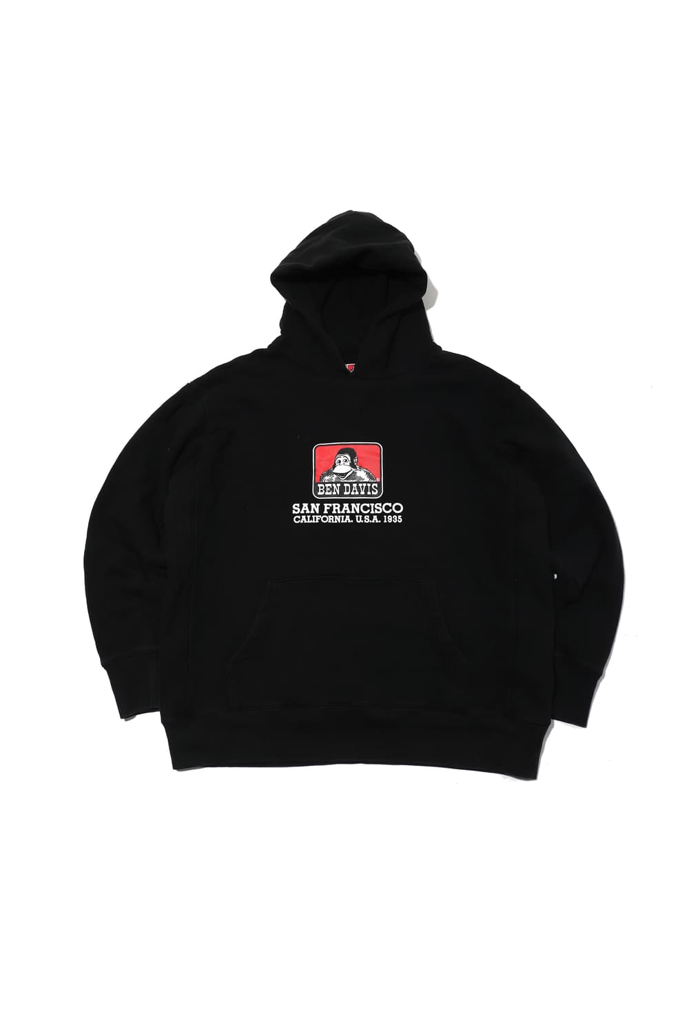 BEN DAVIS 블랙 후드 티셔츠 size L 상품이미지1