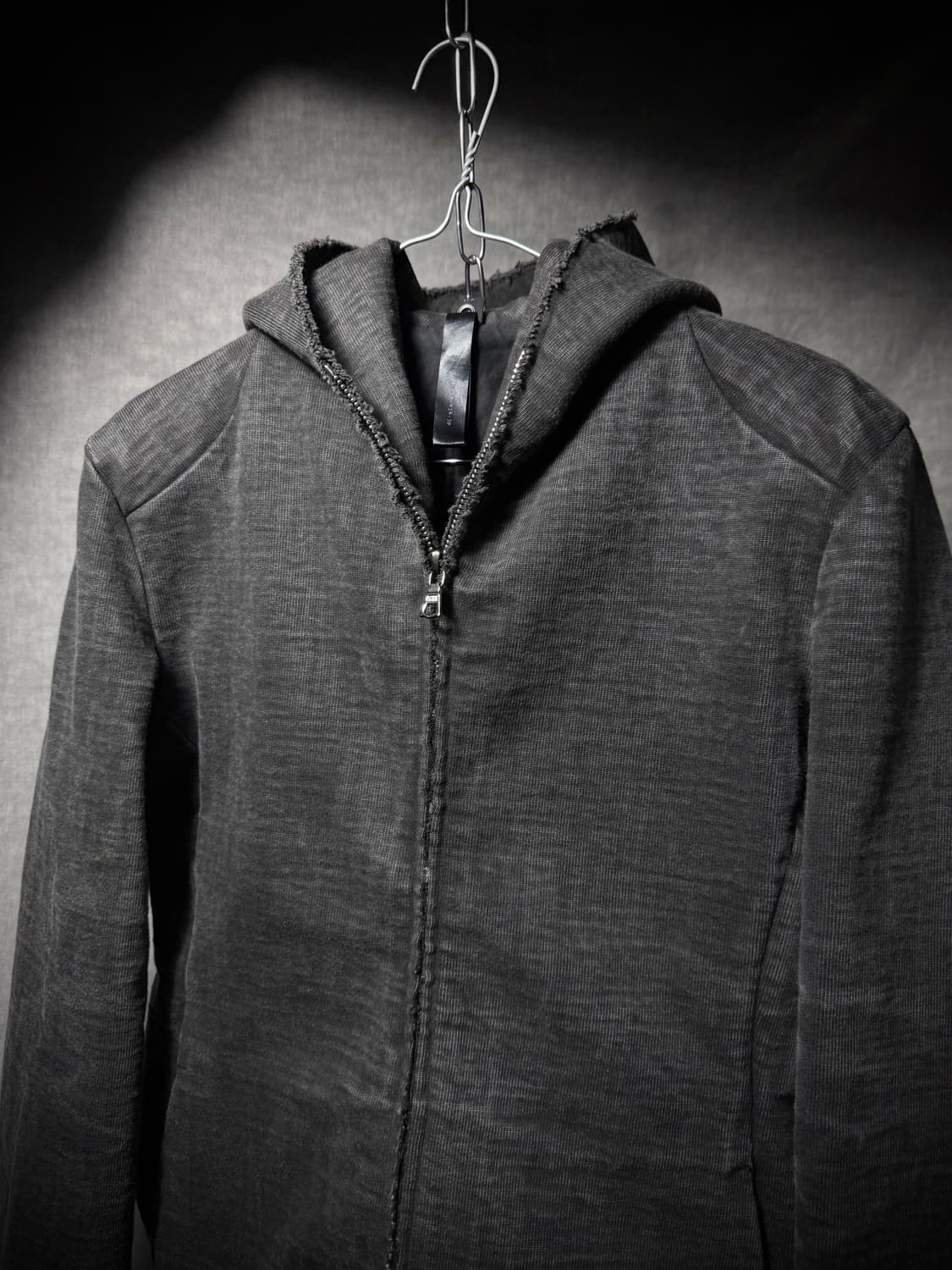 wjk Heavy Cotton Raw Edge Zip Up Hoodie  상품이미지5