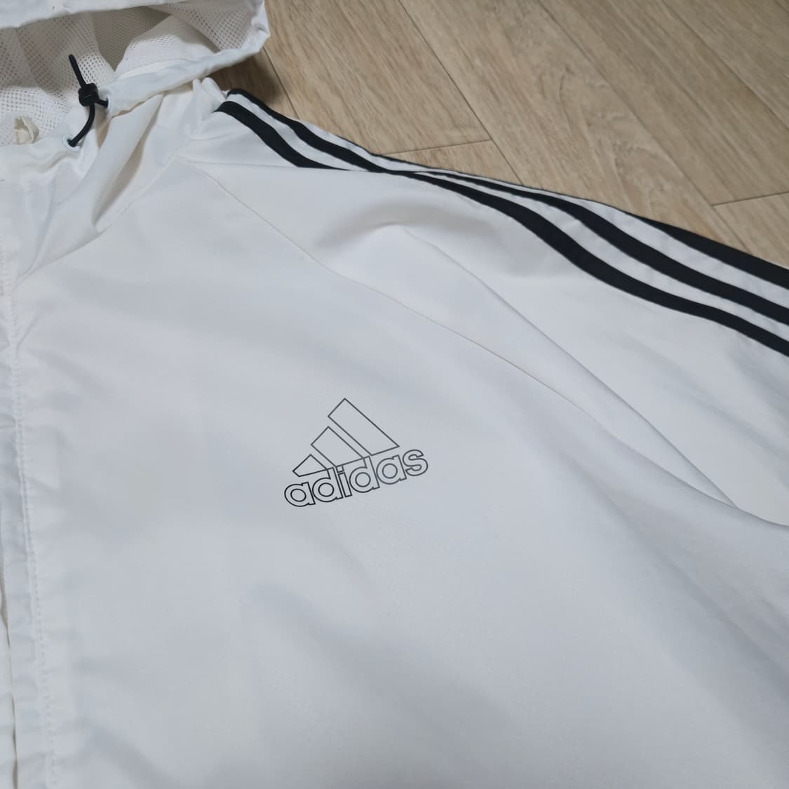 3XL) 아디다스 삼선 후드 바람막이 상품이미지4