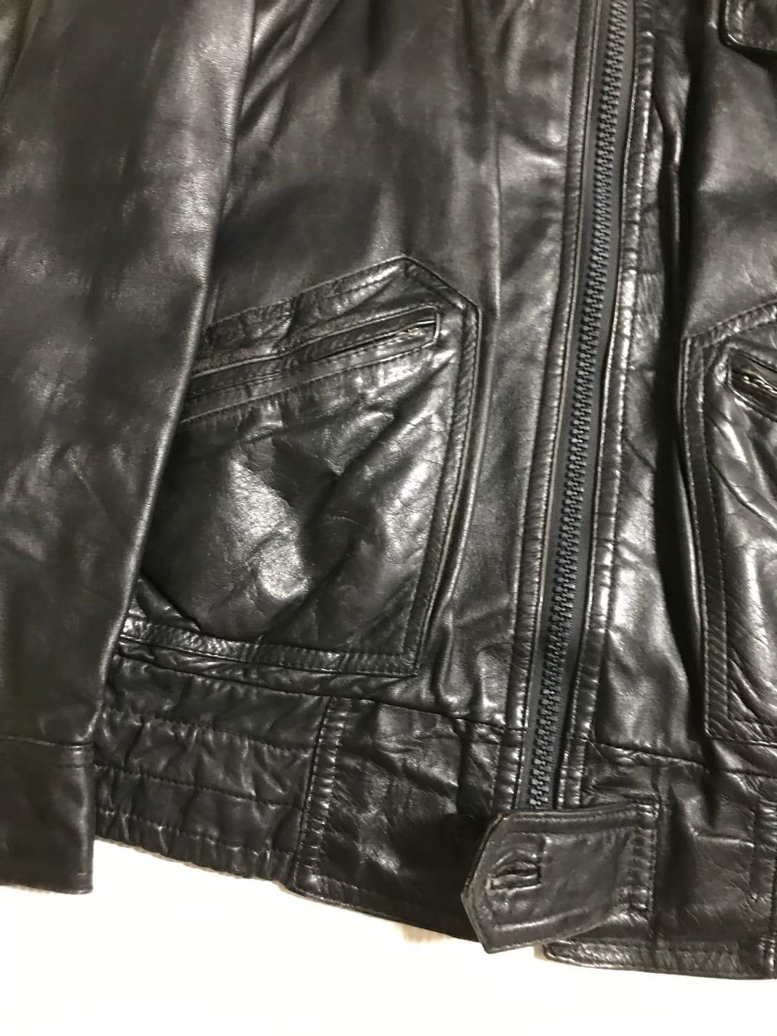 빈티지 레더 자켓 상품이미지4