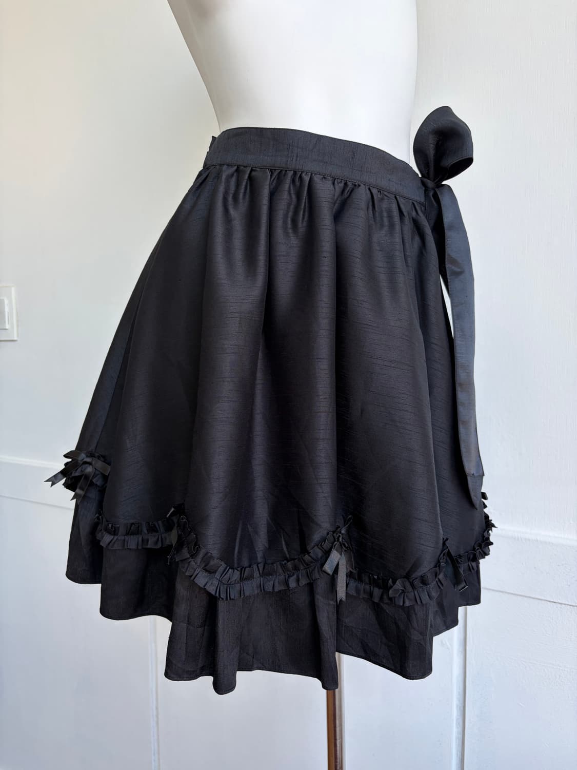 SALE) 고딕 발레코어 리본 프릴 티어드 스커트 상품이미지2