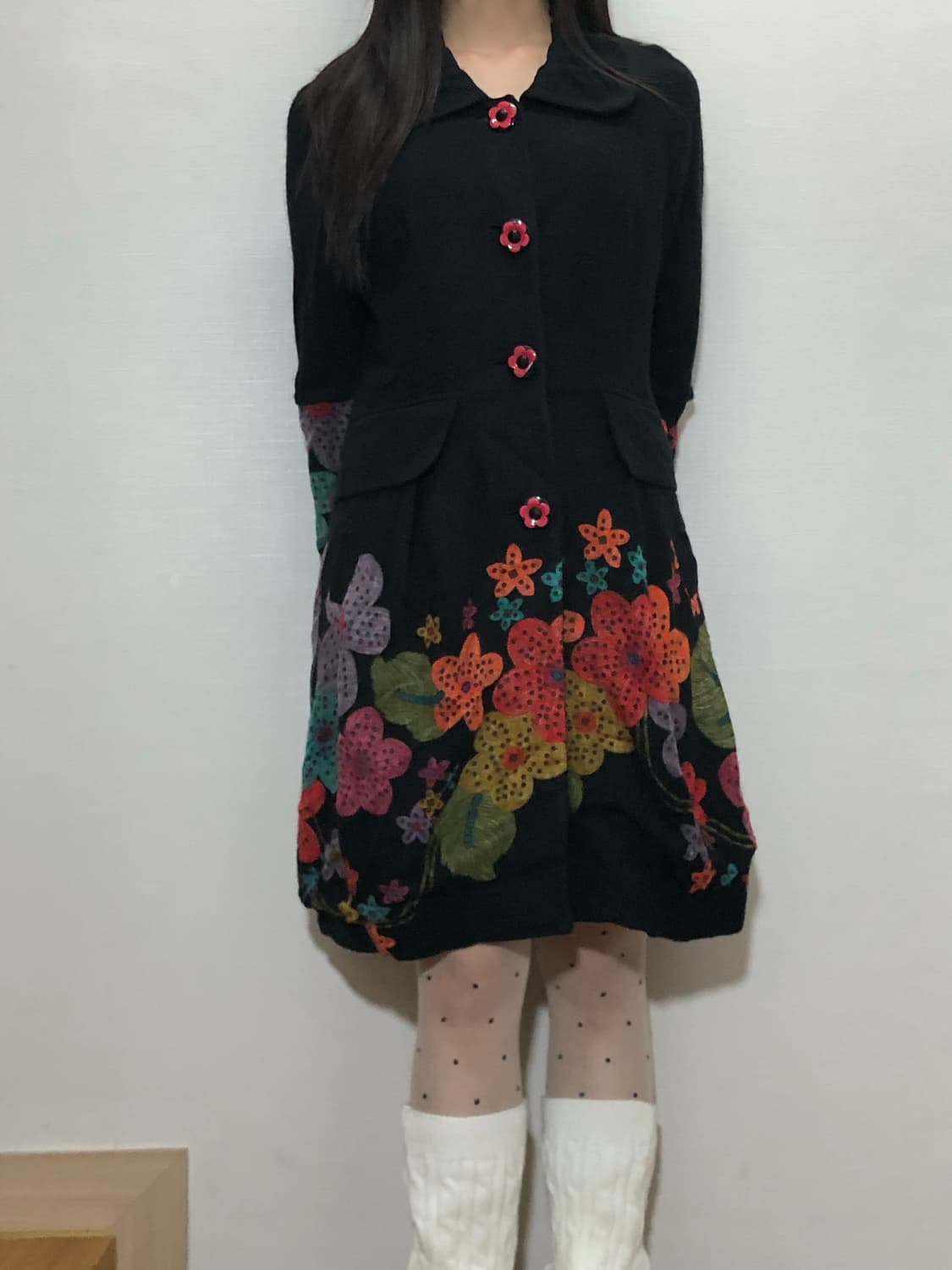 빈티지 블랙 모리걸 코트 상품이미지7