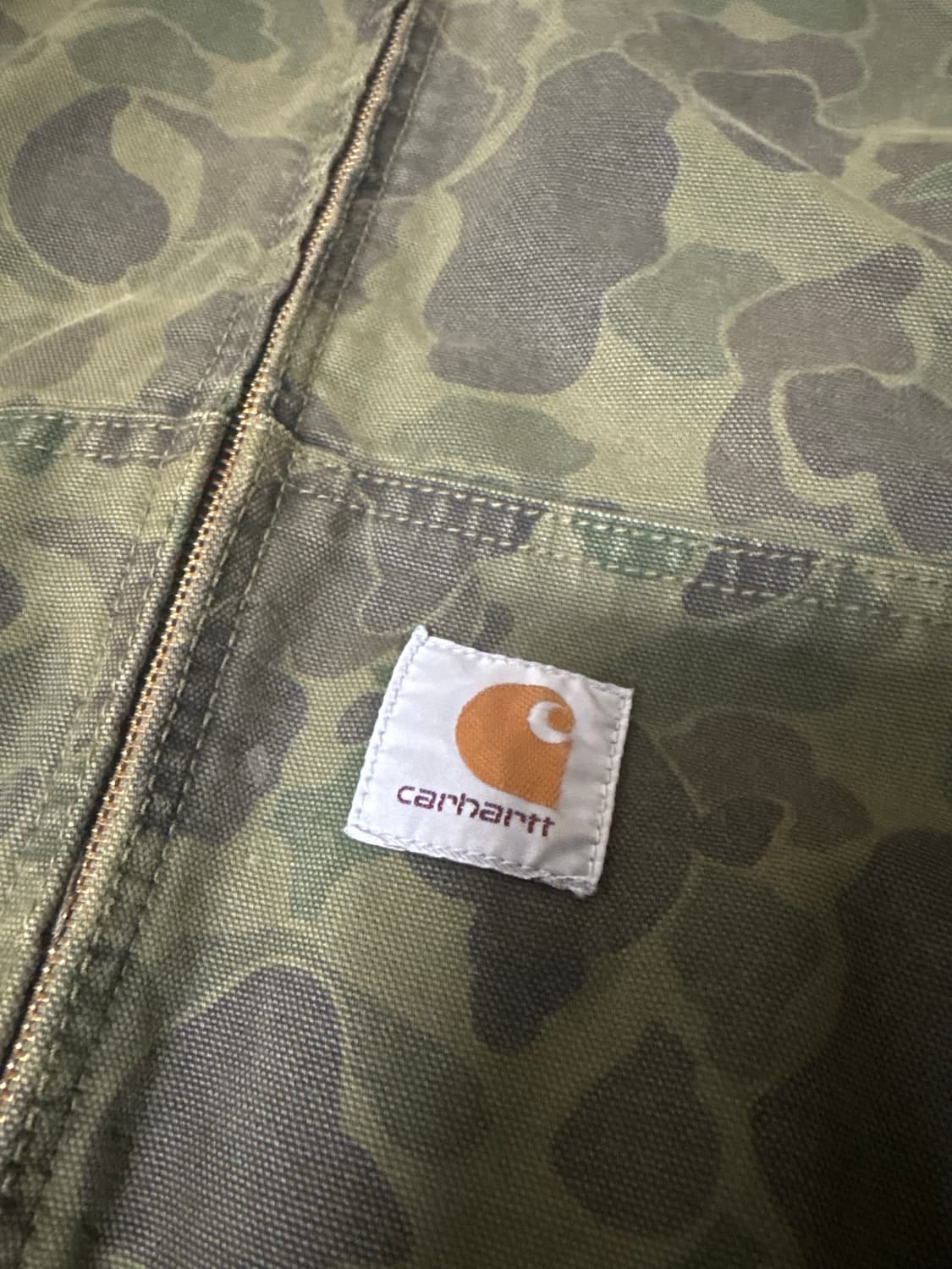 [L] 칼하트 WIP 덕 액티브 자켓 카모 덕 그린 상품이미지3