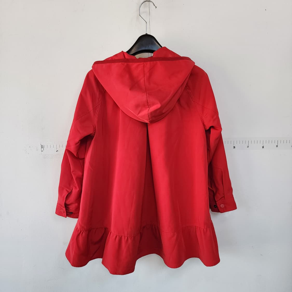 네파 빨간색 아동 후드 바람막이 자켓 상품이미지3