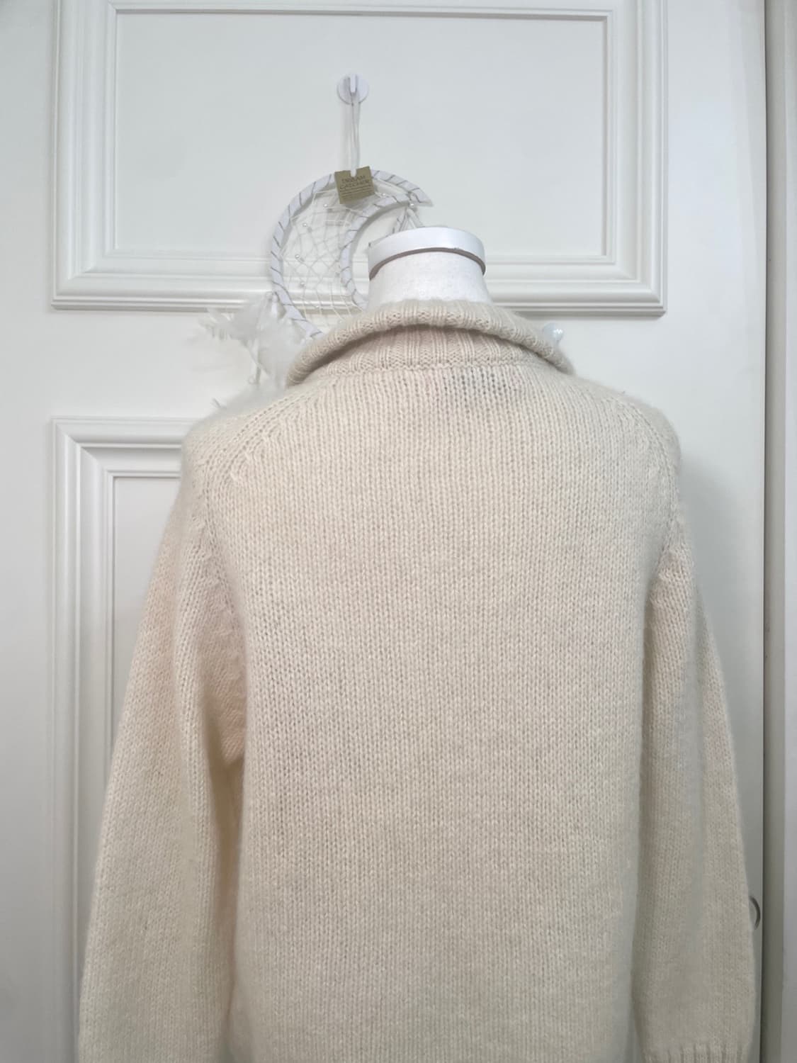 ivory basic wool collar zip pocket cardi 상품이미지4