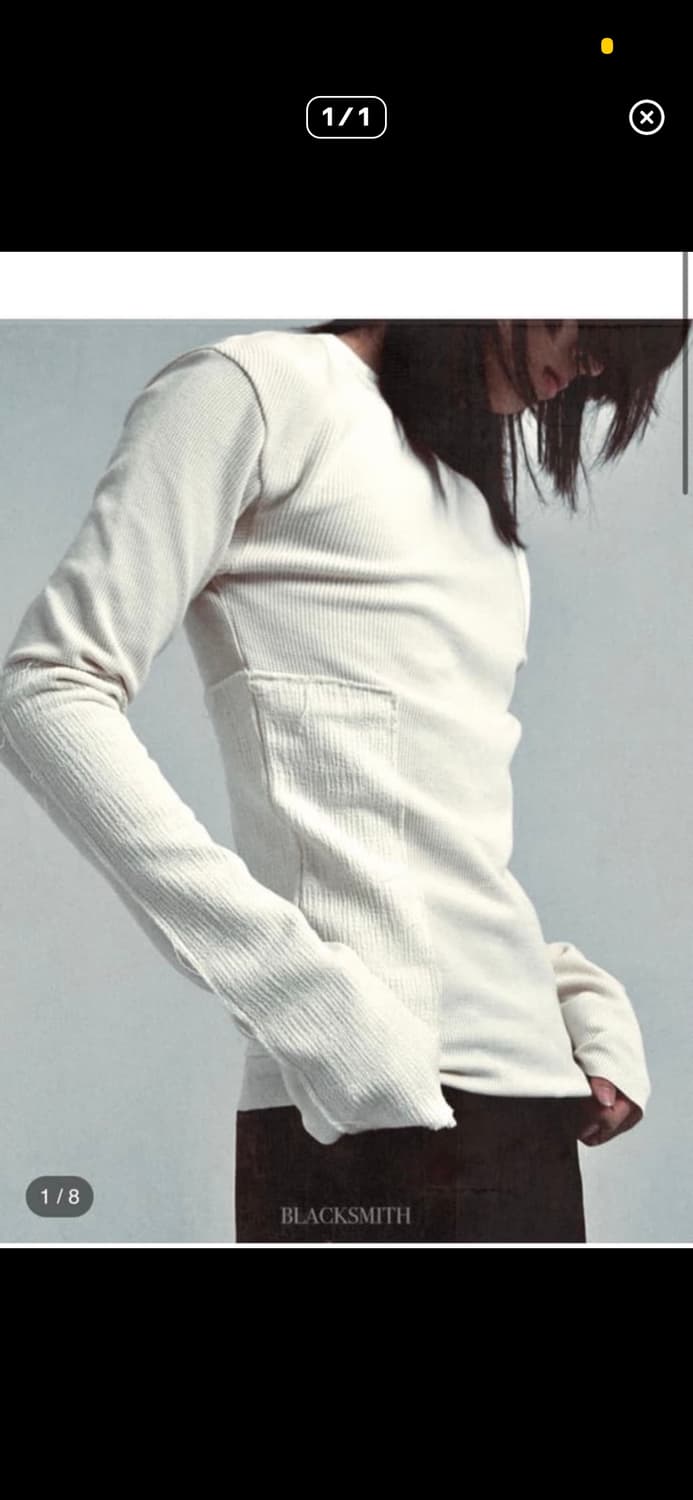 구매) 블랙스미스 long sleeve (white) 2 사이즈 상품이미지1