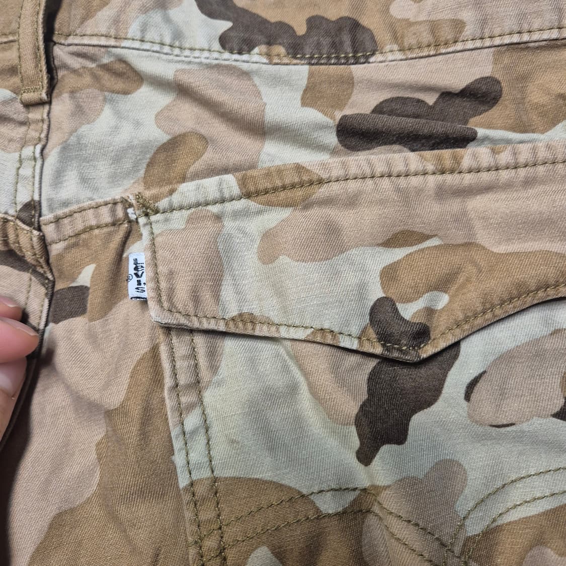 리바이스 카모 카고 반바지 W34 상품이미지4