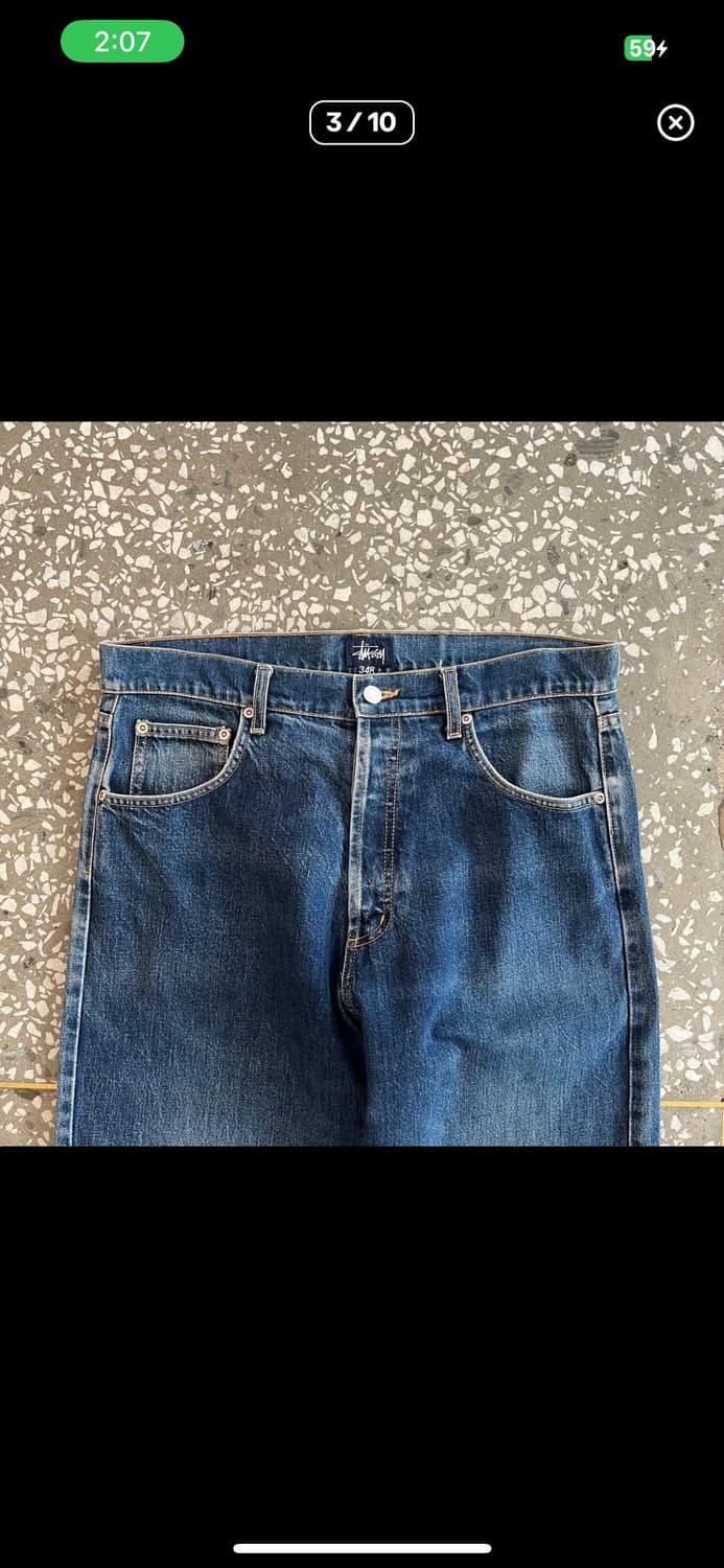 90-00s 올드 스투시 데님 팬츠 상품이미지3