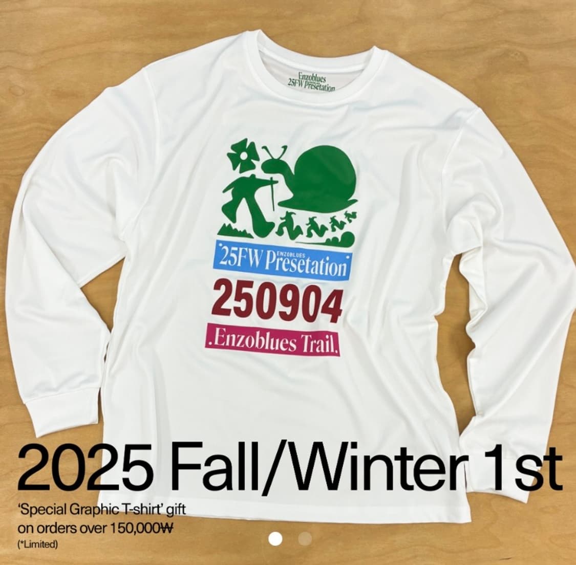 엔조블루스 25 fw gift T-shirt 스페셜 기프트 롱슬리브 상품이미지1