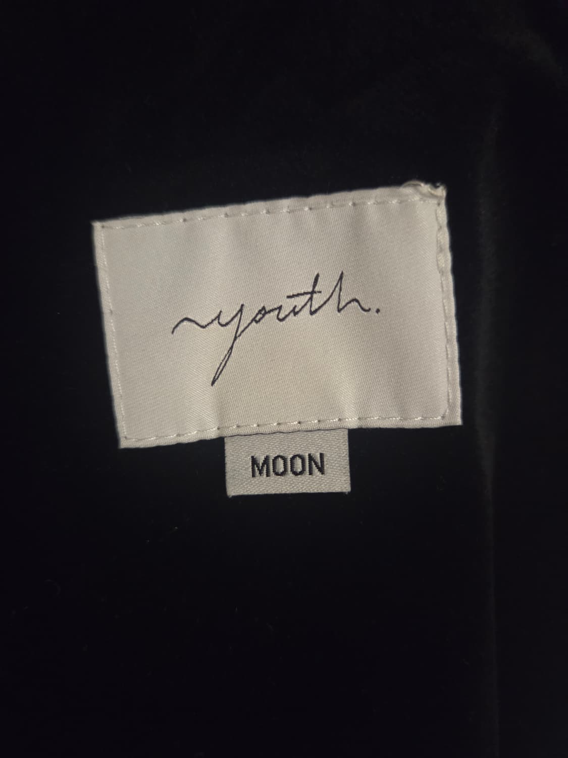 유스 벨벳 트랙자켓 블랙 M 상품이미지4