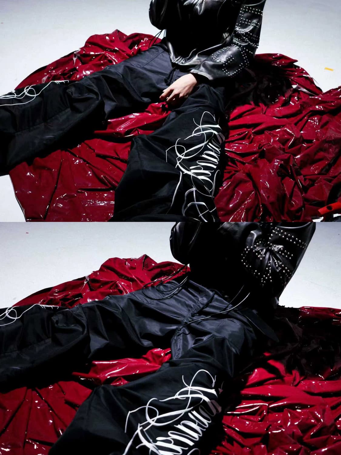 Street Embroidery Wide-Leg Pants  상품이미지2