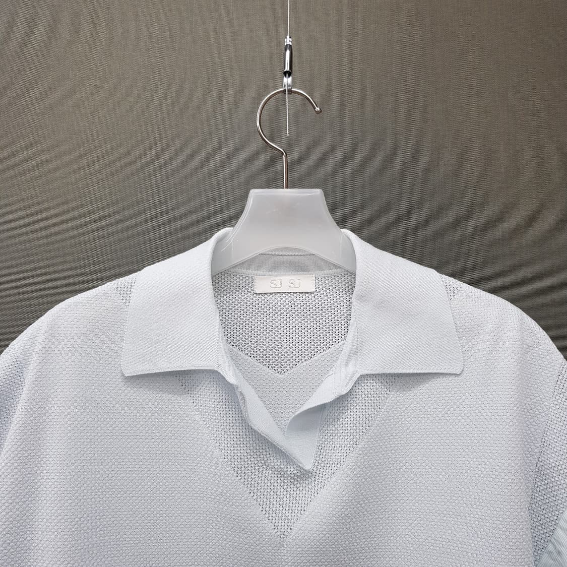 한섬 SJSJ 2024 텍스처 블록 조니 칼라 니트 F사이즈 상품이미지2