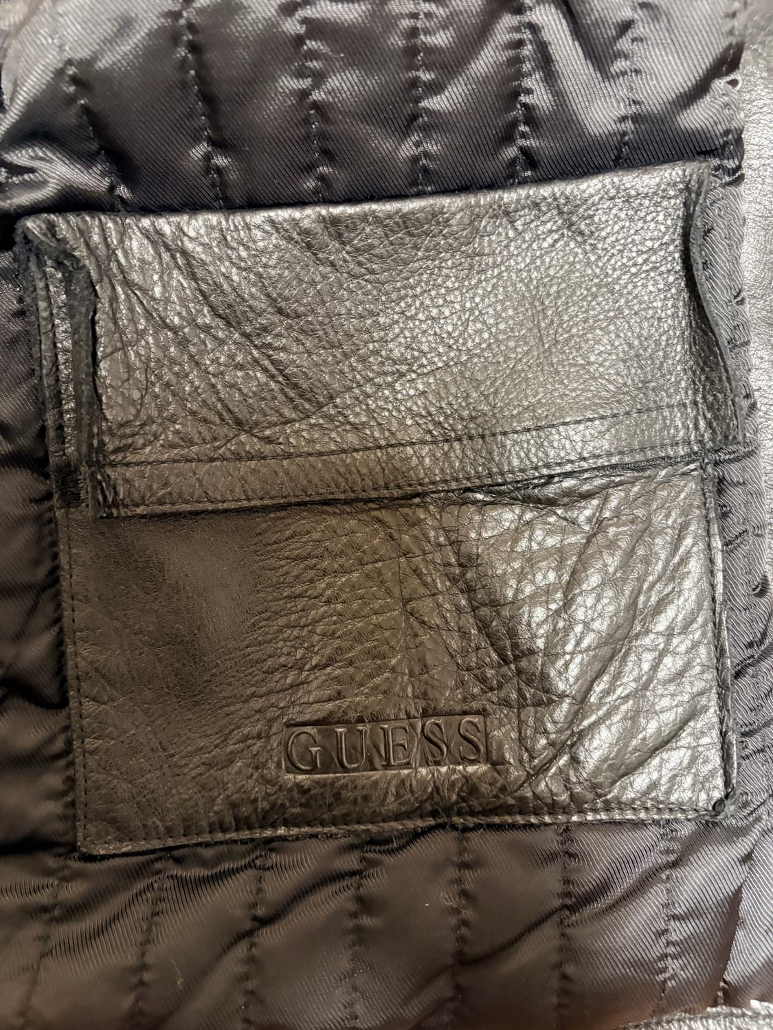 게스 빈티지 소가죽 레더자켓 M 100-105 상품이미지5