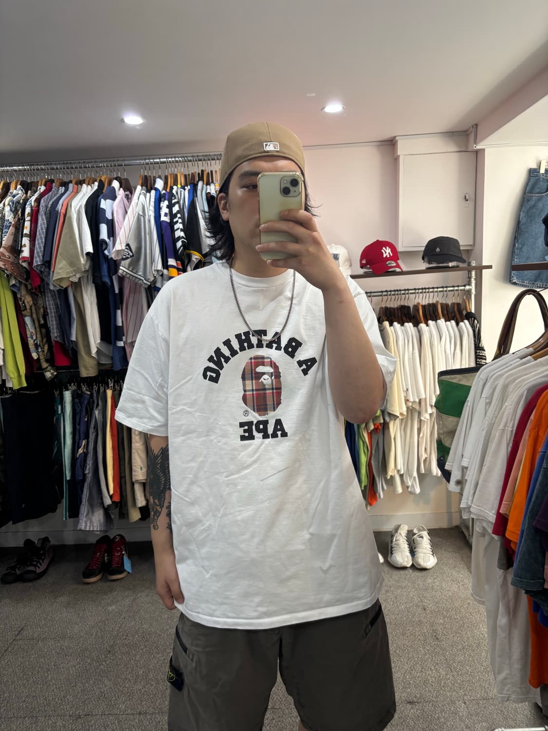 베이프 노바체크사루 반팔 상품이미지5