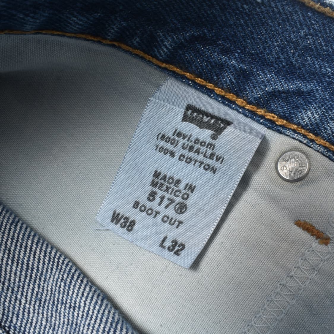 00S 빈티지 리바이스517 청바지 플레어진 굿페이드 데님팬츠 N0034 상품이미지4
