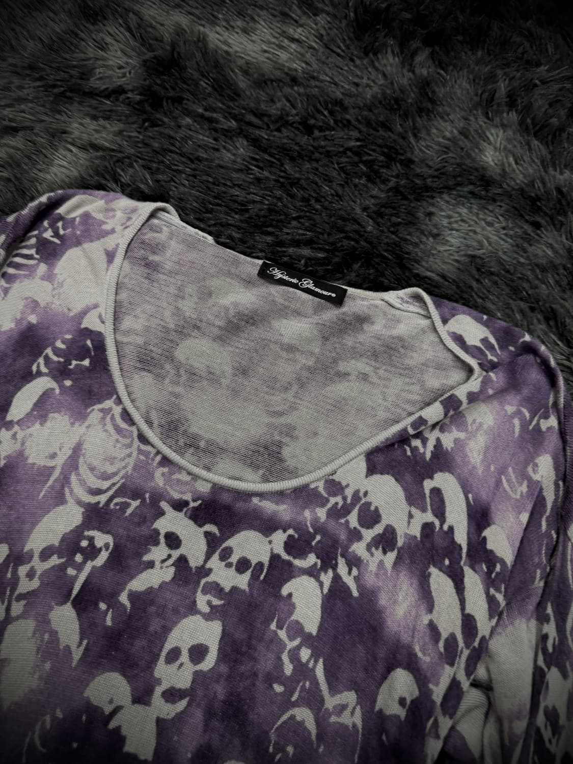 Hysteric Glamour 스컬 패턴 언발란스 니트 상품이미지3