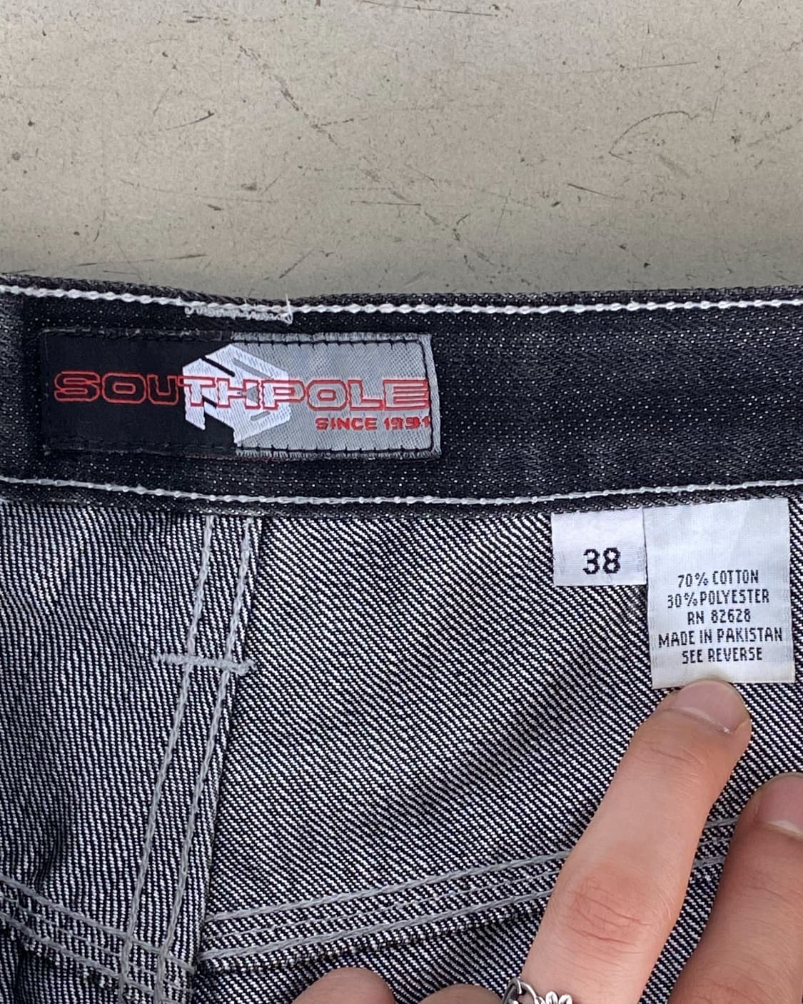 사우스 폴 올드스쿨 데님 카프리 팬츠 상품이미지8