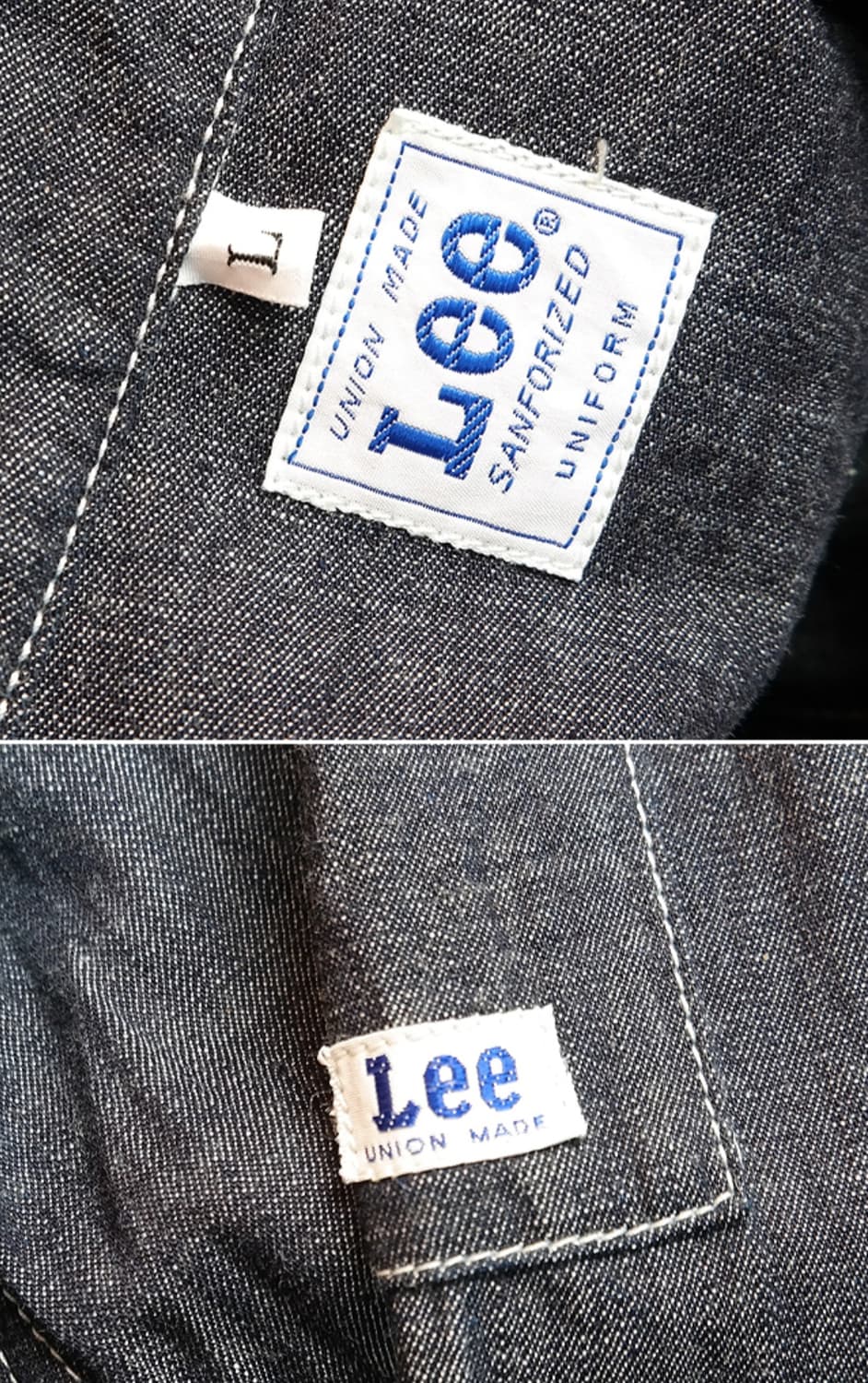 일본판 LEE 워크 데님셔츠 일본구제 상품이미지5