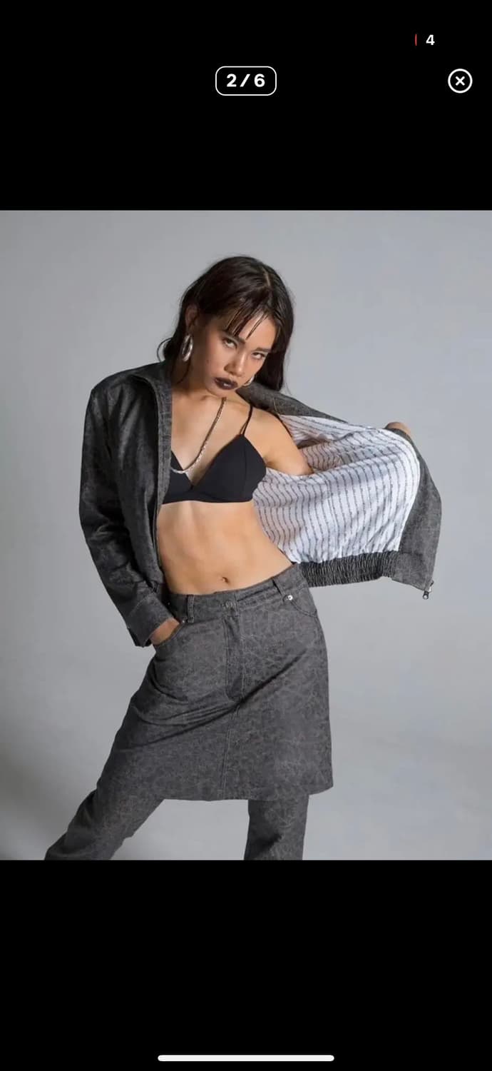 김미더영 크랙 페인트 셋업 상품이미지2