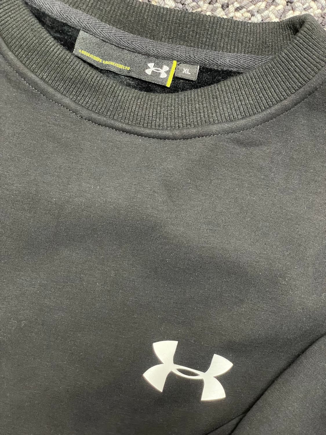 [여성] 언더아머 검정 맨투맨 XL 완전따스한 기모 상품이미지2