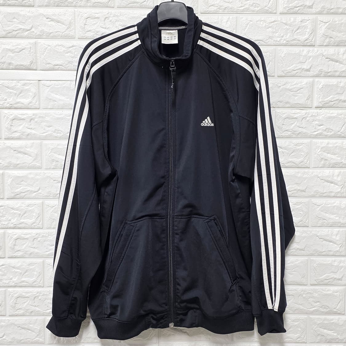 택포) XL아디다스 삼선 트랙탑  검정 져지 상품이미지1