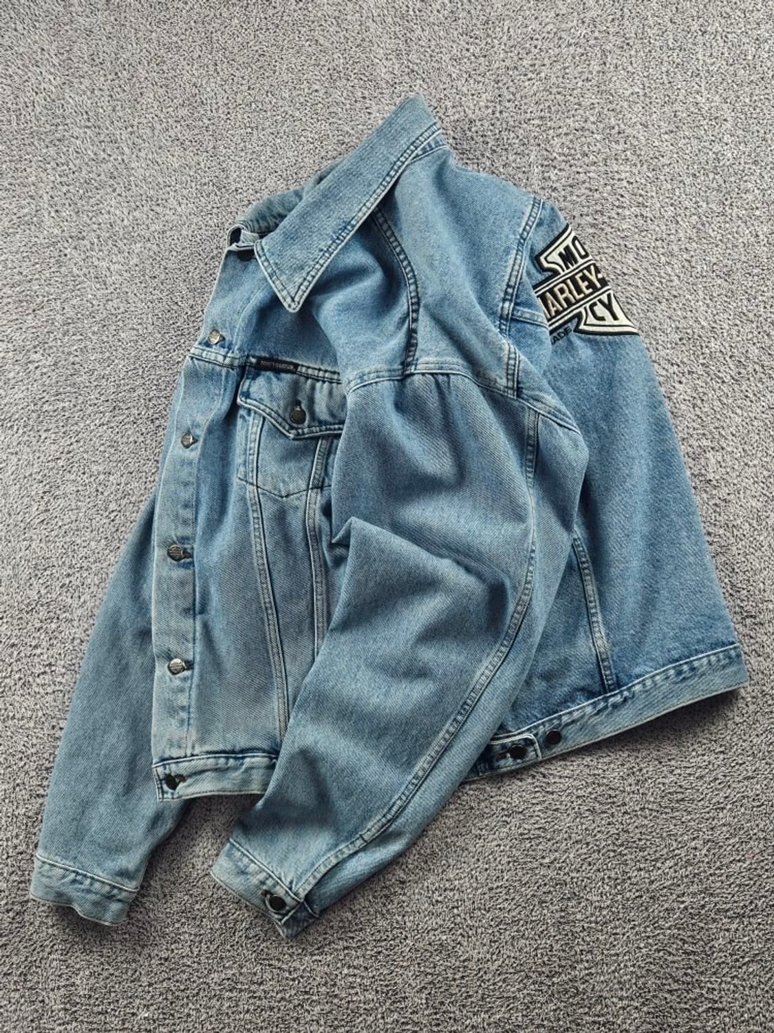 할리데이비슨 자수로고 데님 트러커 자켓 ( XL ) / 8160 상품이미지4