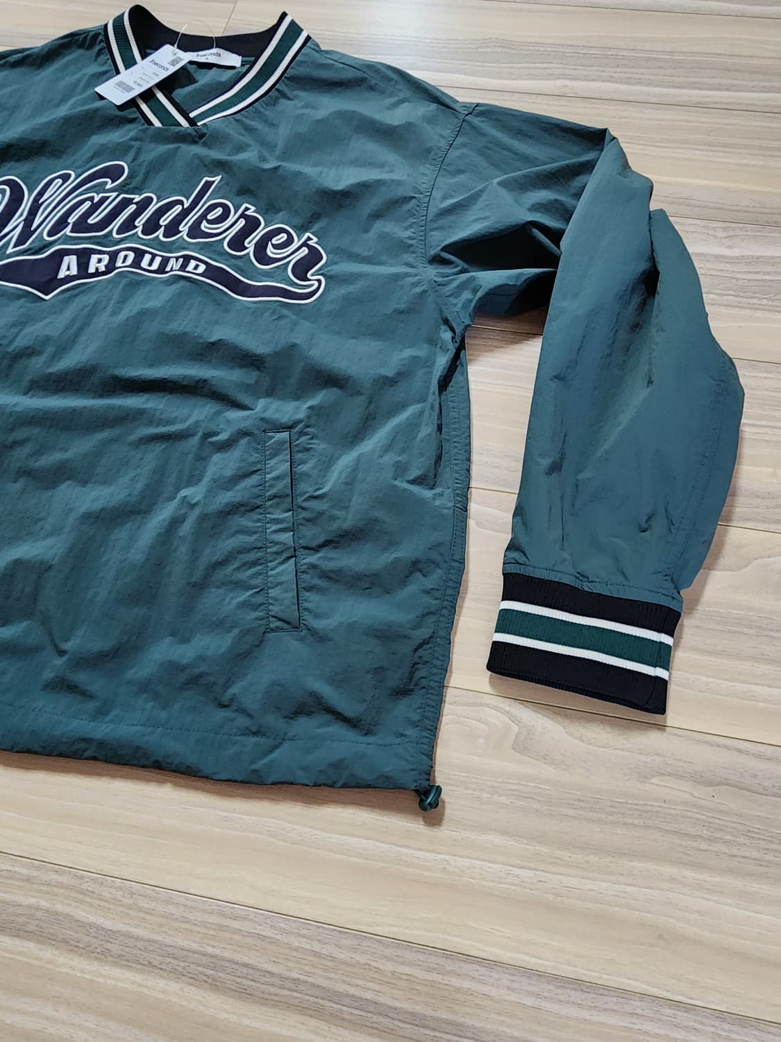 에잇세컨즈바람막이우븐브이넥풀오버xl 상품이미지3