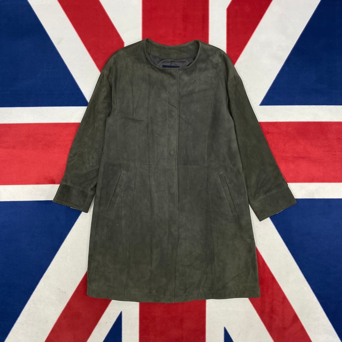 염소가죽 스웨이드 코트 여성M  상품이미지1