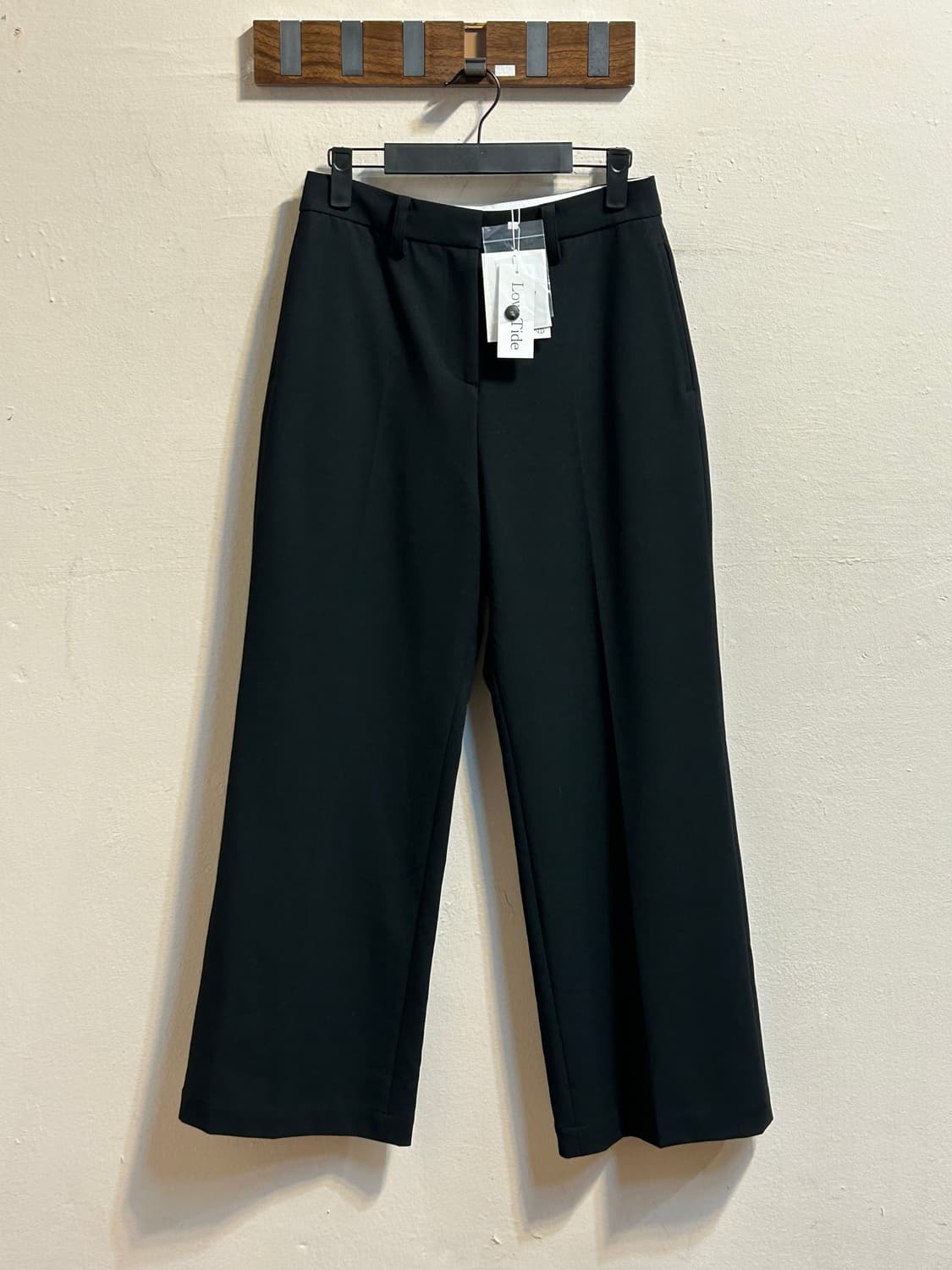 (deadstock) 로우 타이드 블랙 와이드 핏 슬랙스 상품이미지1