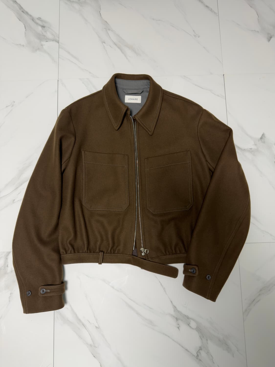 르메르 울 블루종 자켓 브라운 48 정품택O 상품이미지1