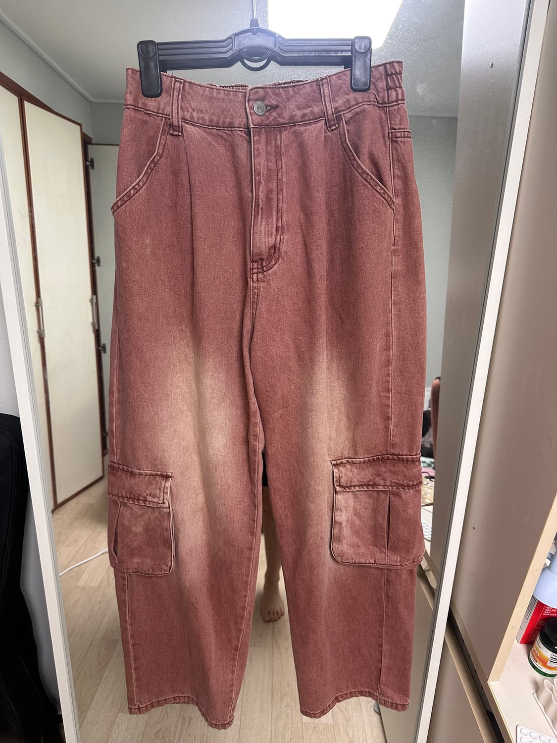 엑스톤즈 카고팬츠(핑크) 상품이미지3