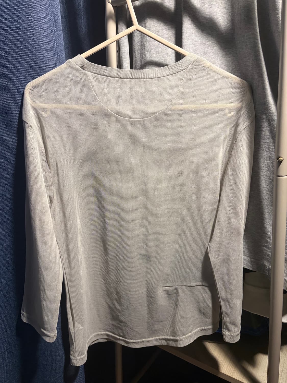 Unbalanced mesh top (sand green)  상품이미지3
