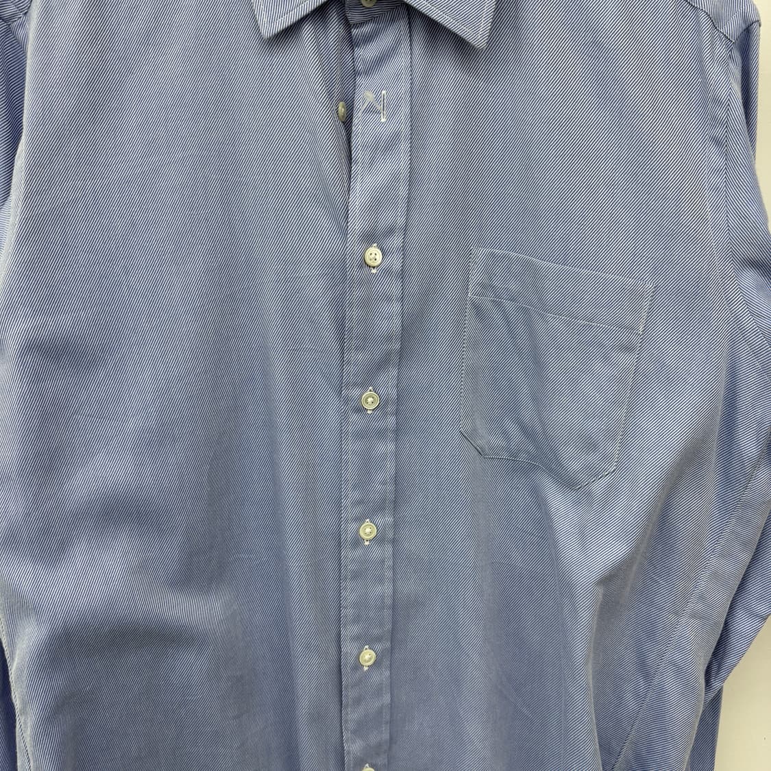 아쿠아스큐텀 블루 스트라이프 셔츠 남L 상품이미지2