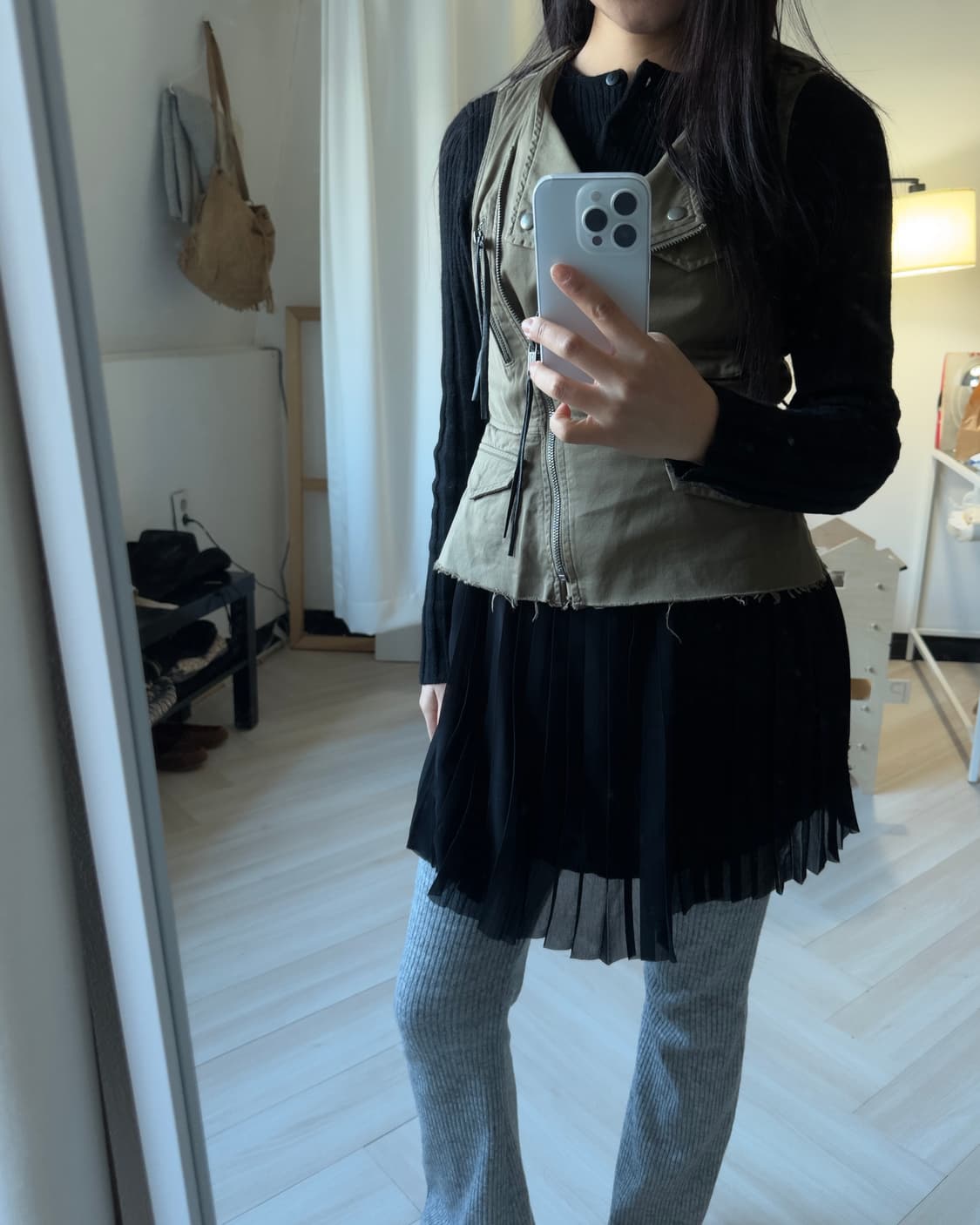 [Diesel] Pleats Layered Dress 상품이미지1