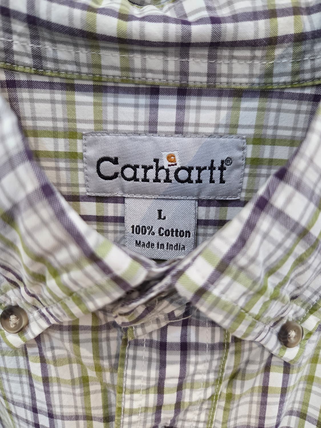 CARHARTT 칼하트 라임체크 긴팔셔츠 상품이미지3
