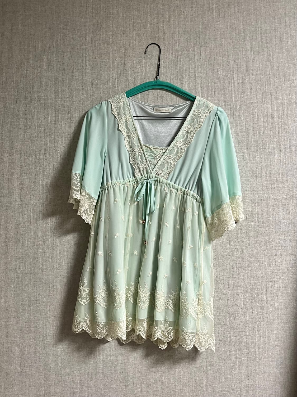 [페어리] 민트 페어리 반팔 원피스 상품이미지2