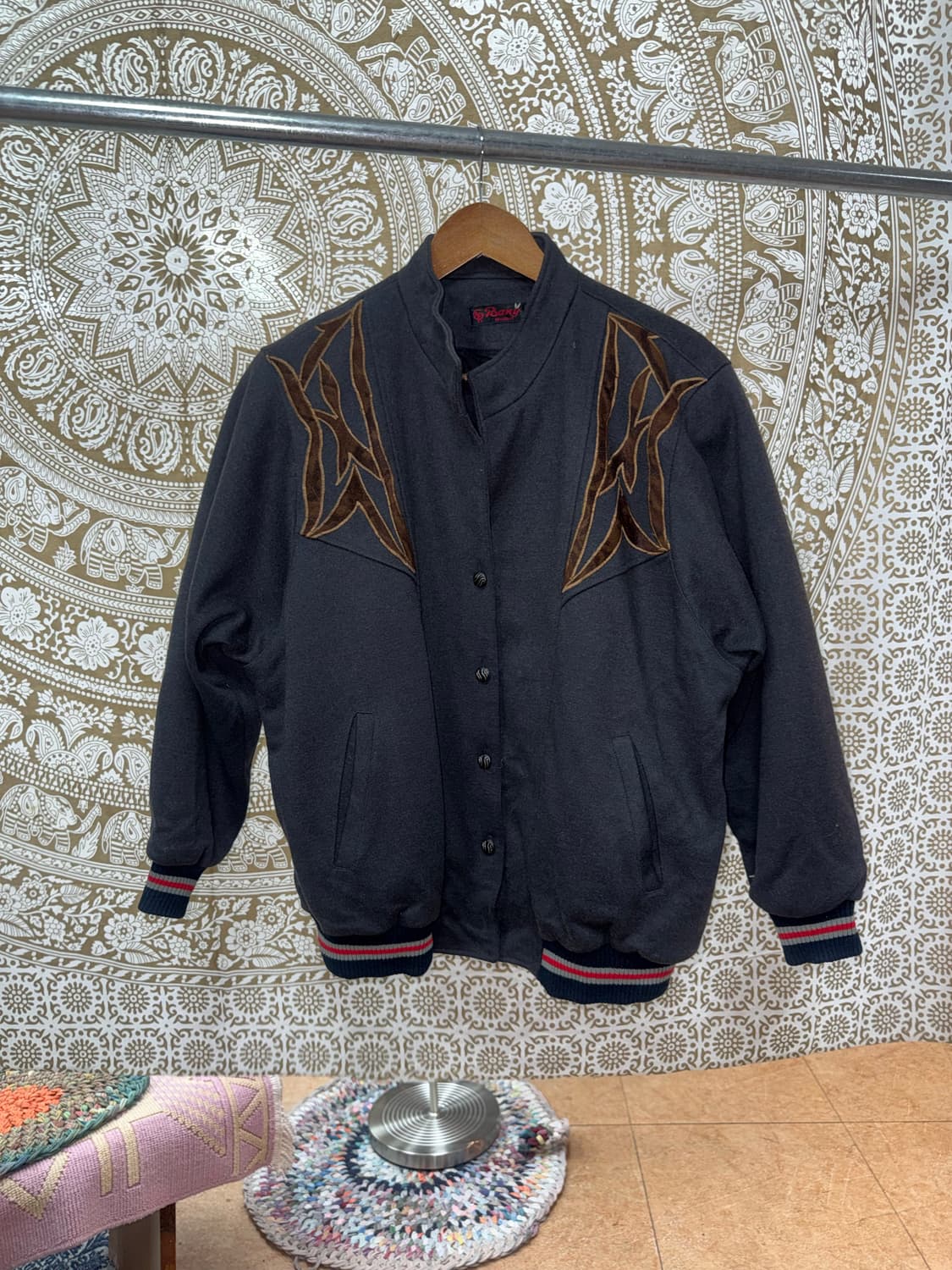 빈티지 웨스턴 모직 블루종 자켓  상품이미지3