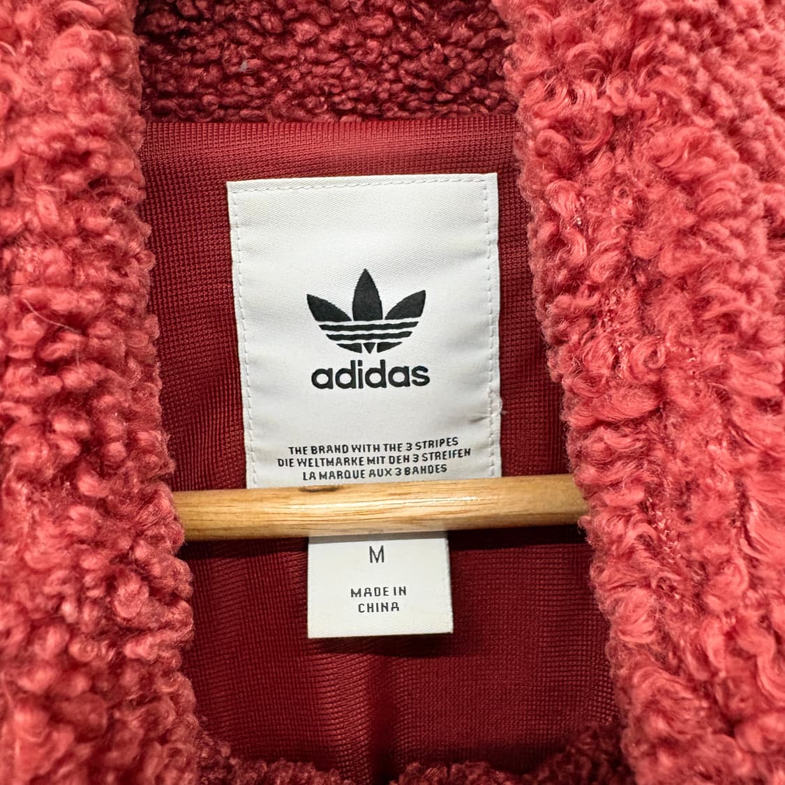 아디다스 털 아노락 레드 남m 상품이미지3