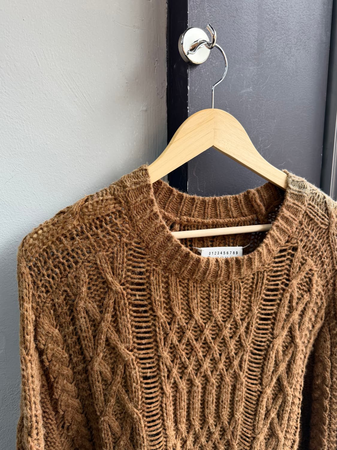 M/ 마르지엘라 오버사이즈 케이블 니트 스웨터 상품이미지3