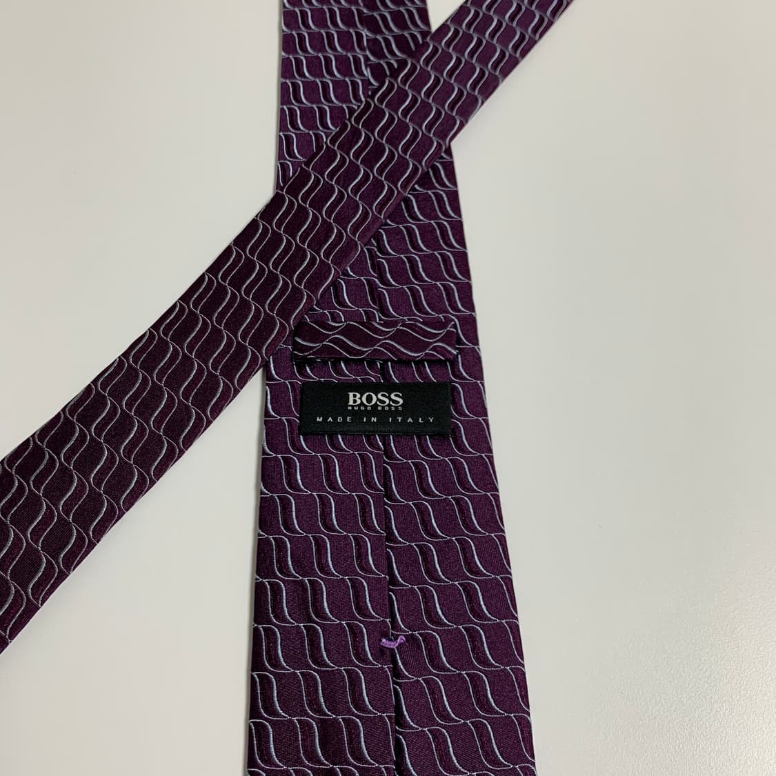 휴고보스(HUGO BOSS) 신형라벨 명품넥타이 100실크 이태리 상품이미지5