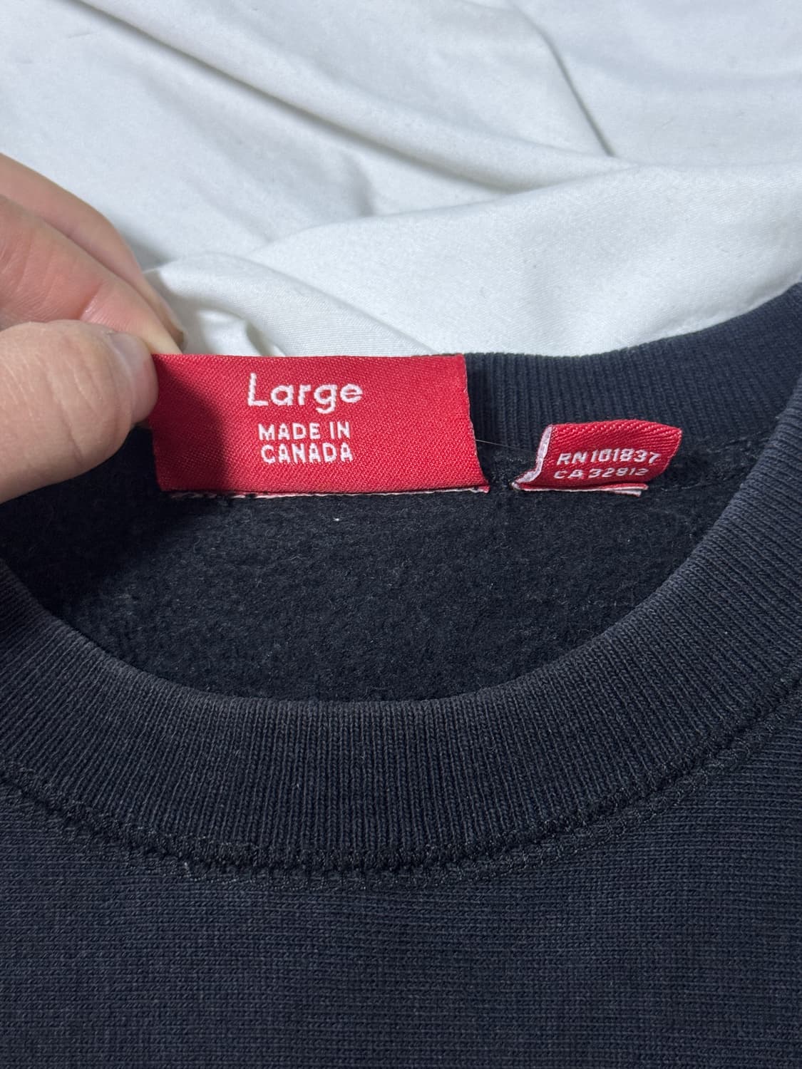 00s 슈프림 스컬 로고 리버스위브 스웨트셔츠 올드 슈프림 상품이미지6