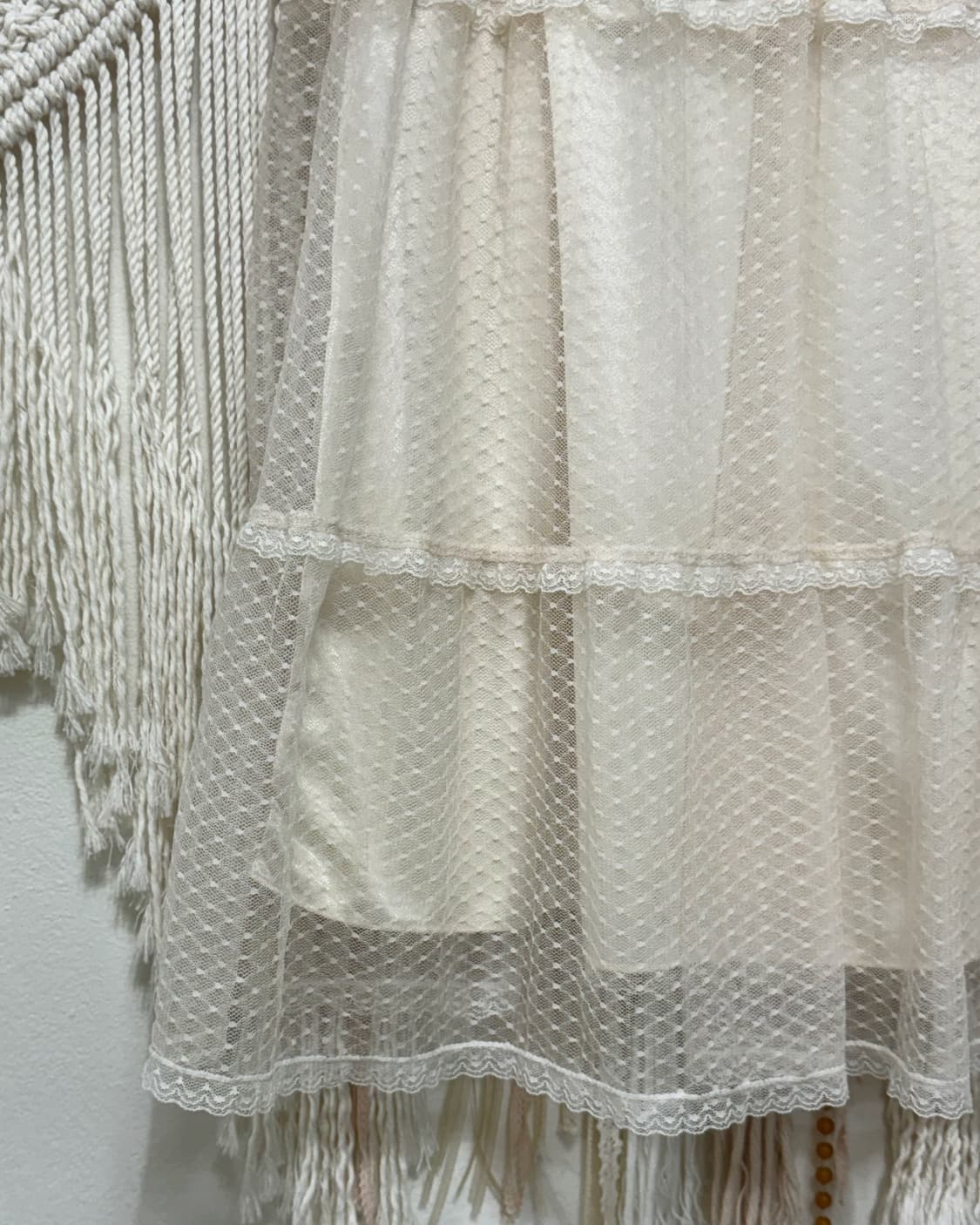 Cream Ivory Cancan Lace Slip  상품이미지5