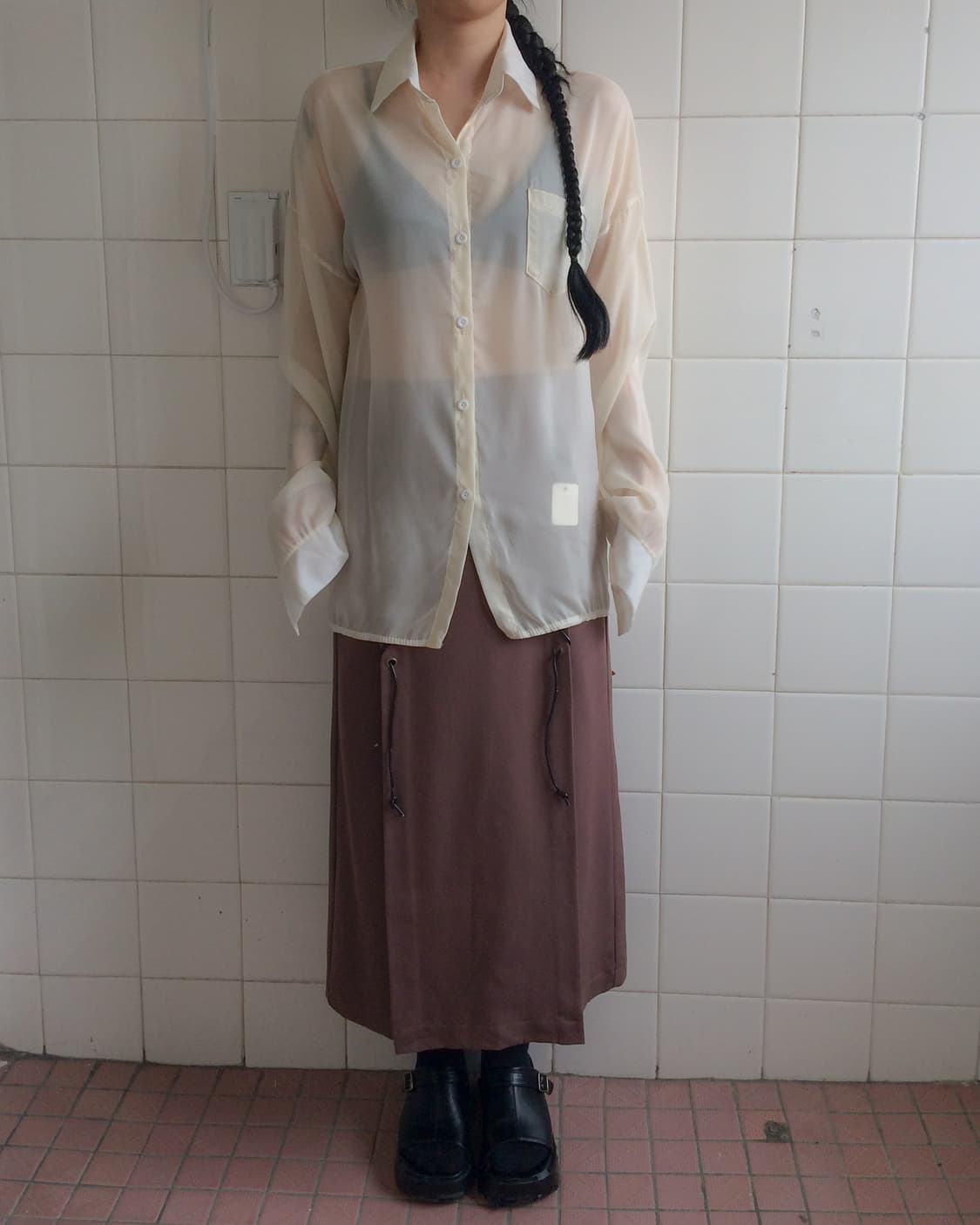 see through shirt 상품이미지5